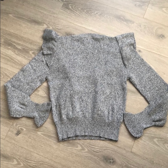 NWT Le Lis Cotton Ruffle Sweater - Picture 3 of 8